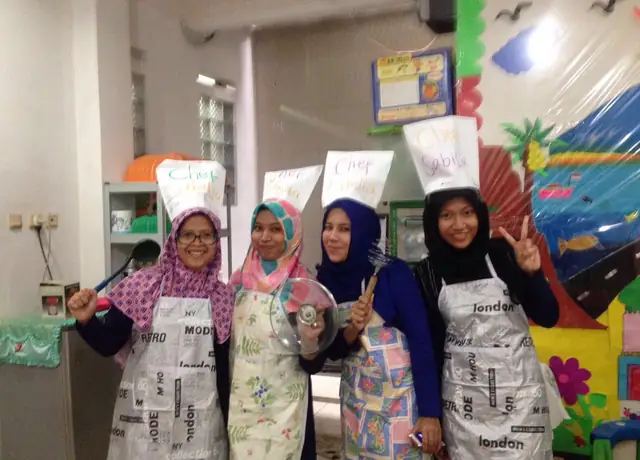 Cooking session — kegiatan anak di Taman Bermain Islam Sabilia, Duren Sawit